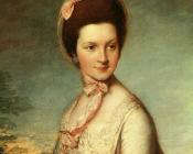 托马斯庚斯博罗 - Portrait of Henrietta Vernon (Lady Grosvenor, wife of Richard, first Earl Grosvenor)
